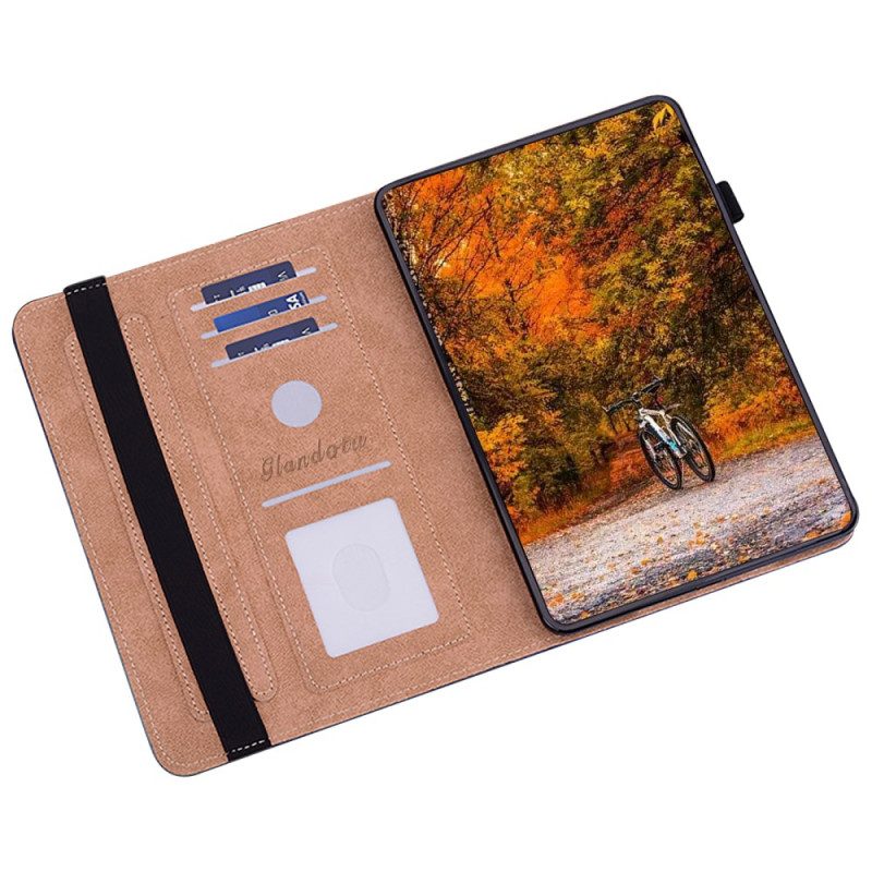 Case iPad (2025) Telefonfodral Lila Rosor
