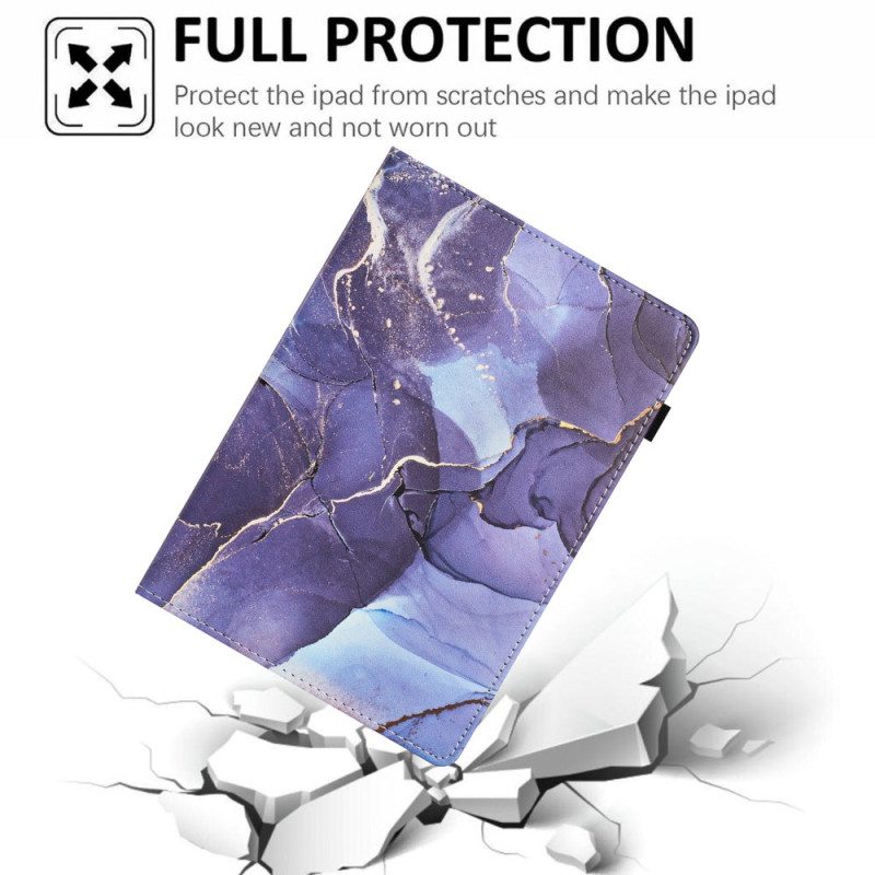 Case iPad (2025) Telefonfodral Marmorstil