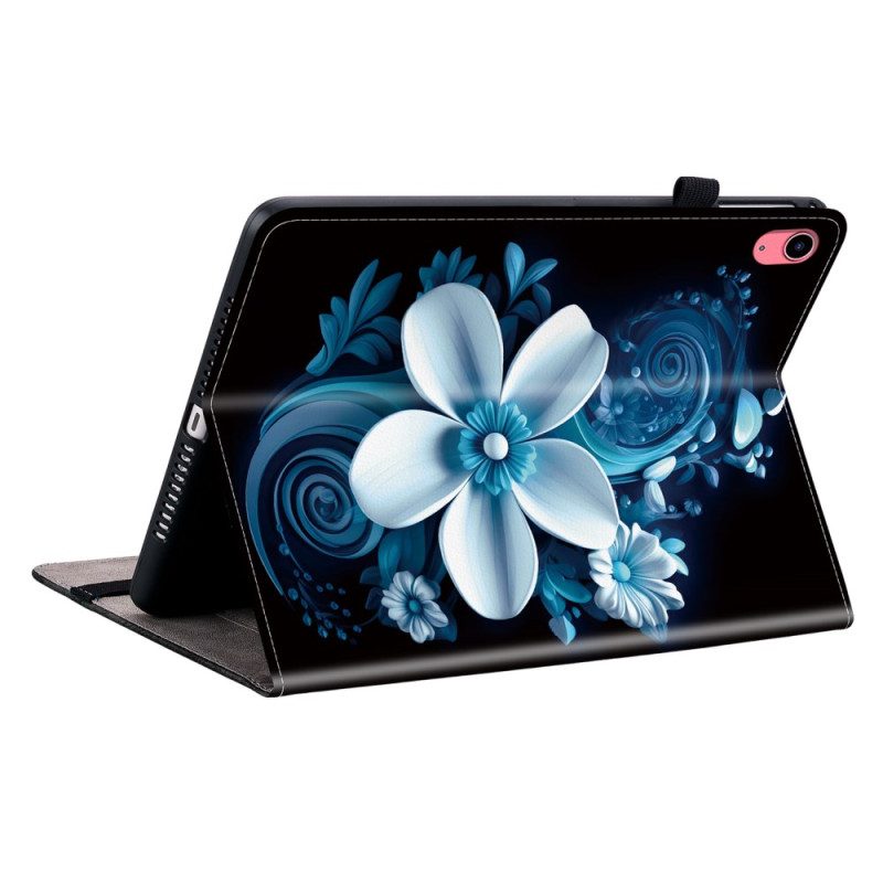 Case iPad (2025) Telefonfodral Vit Orkidé