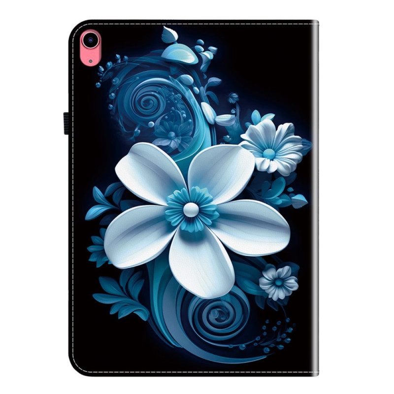 Case iPad (2025) Telefonfodral Vit Orkidé