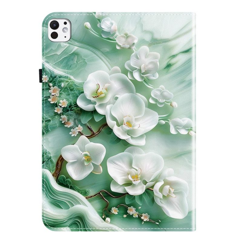 Case iPad Pro 13 (2025) Telefonfodral Jadeblommor