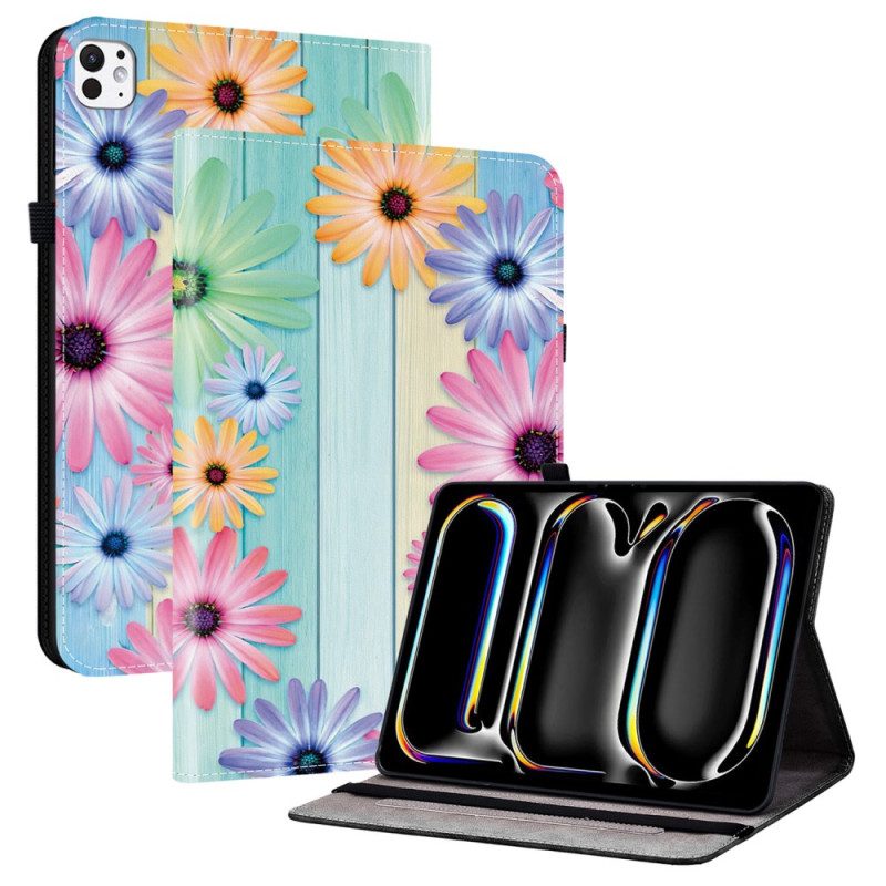 Case iPad Pro 13 (2025) Telefonfodral Solrosmönster