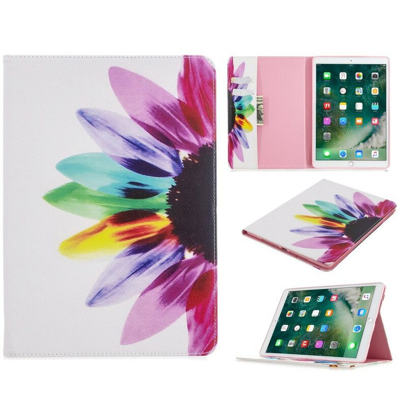 Fodral Case För iPad 10.2" (2020) (2019) / Air 10.5" / Pro 10.5" Blomstermålning