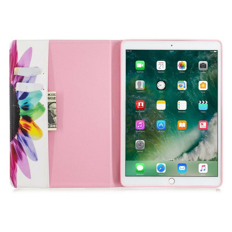 Fodral Case För iPad 10.2" (2020) (2019) / Air 10.5" / Pro 10.5" Blomstermålning