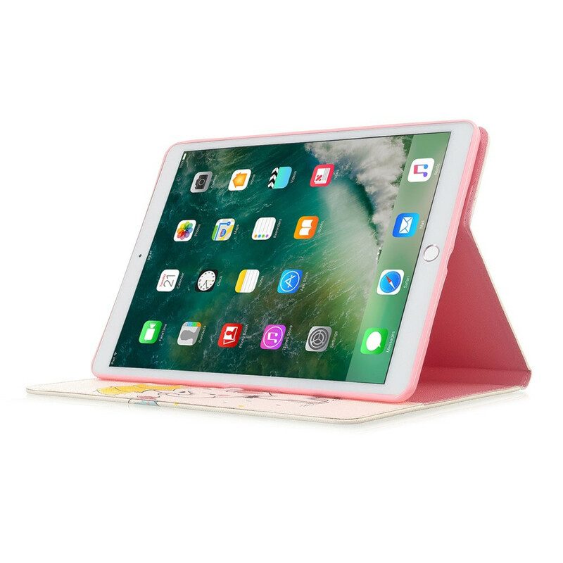 Fodral Case För iPad 10.2" (2020) (2019) / Air 10.5" / Pro 10.5" Elefant I Regnet