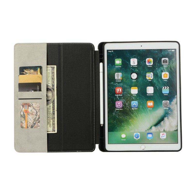 Fodral Case För iPad 10.2" (2020) (2019) / Air 10.5" / Pro 10.5" Lyxlädereffekt