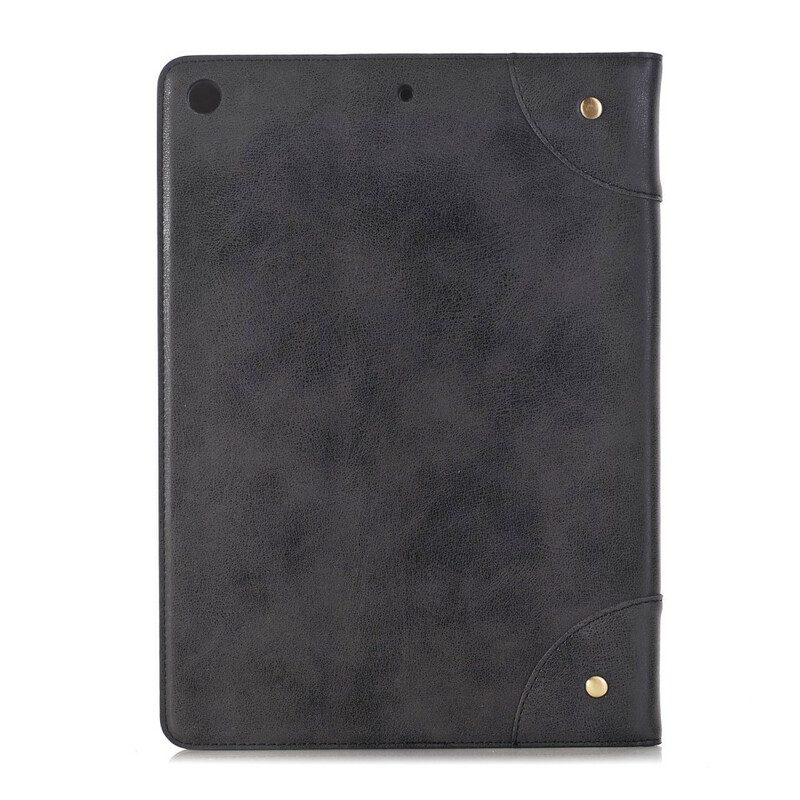 Fodral Case För iPad 10.2" (2020) (2019) / Air 10.5" / Pro 10.5" Retro Lädereffekt Med Nitar