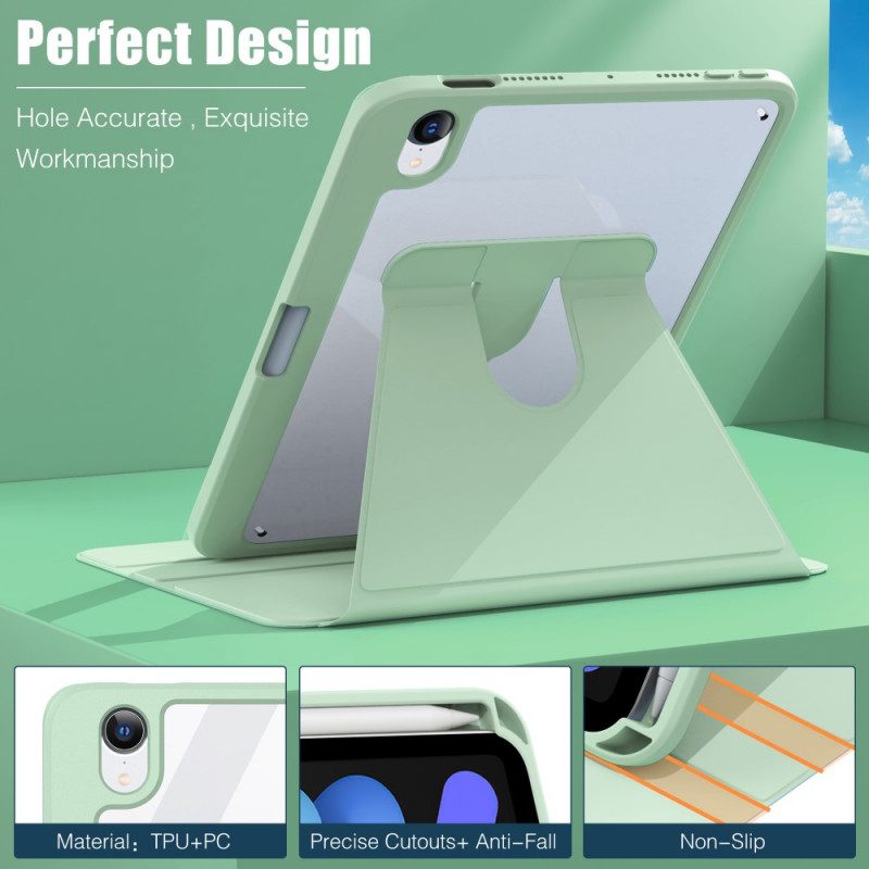 Fodral Case För iPad Mini 6 (2021) 360° Vridbar Konstläder