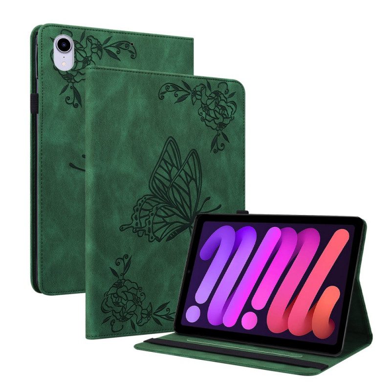 Fodral Case För iPad Mini 6 (2021) Styliserade Fjärilar