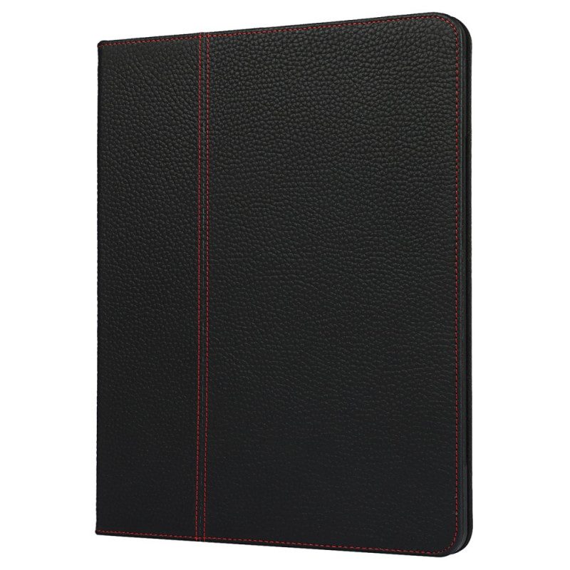 Fodral Case För iPad Pro 12.9" (2021) (2020) (2018) Äkta Litchi Läder