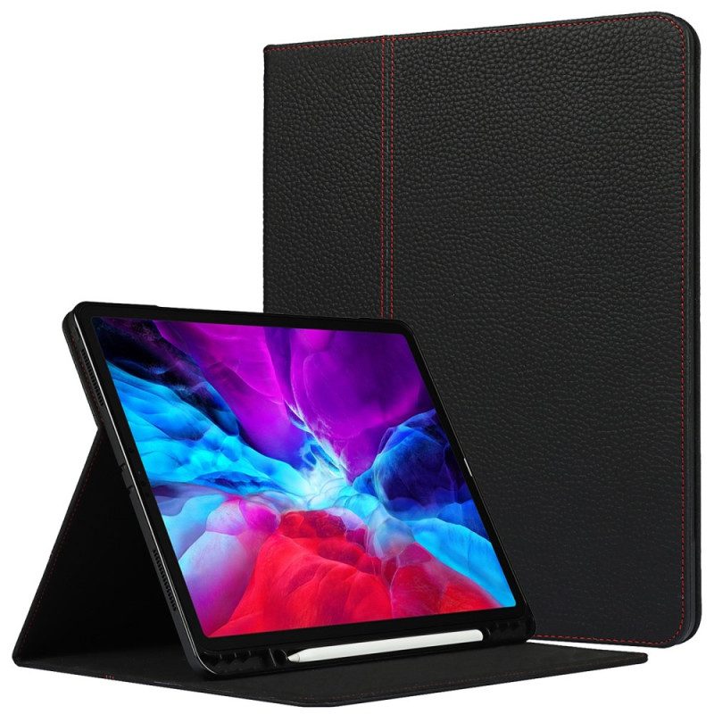 Fodral Case För iPad Pro 12.9" (2021) (2020) (2018) Äkta Litchi Läder