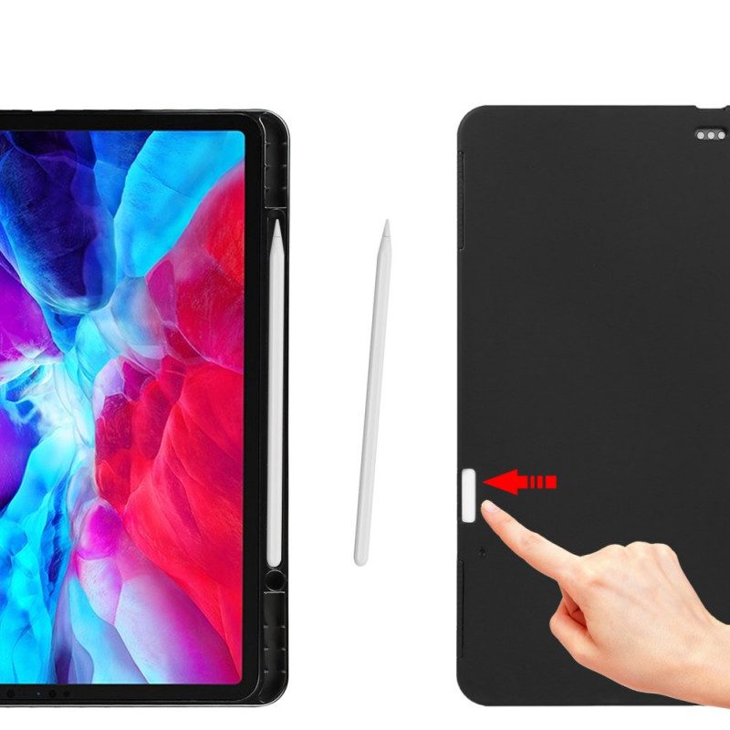 Fodral Case För iPad Pro 12.9" (2021) (2020) (2018) Äkta Litchi Läder