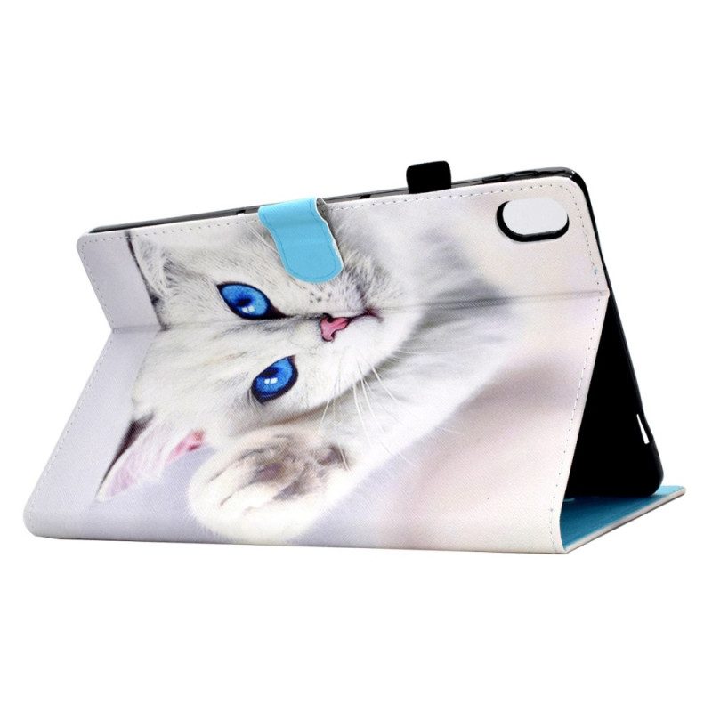 Fodral För iPad (2025) Blåögd Vit Katt