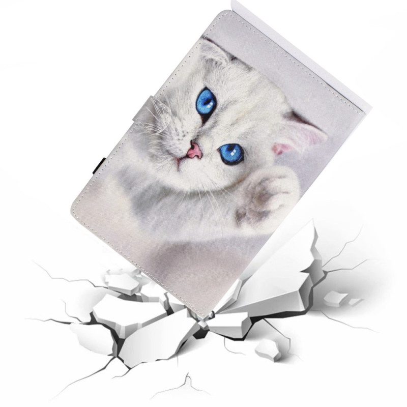 Fodral För iPad (2025) Blåögd Vit Katt