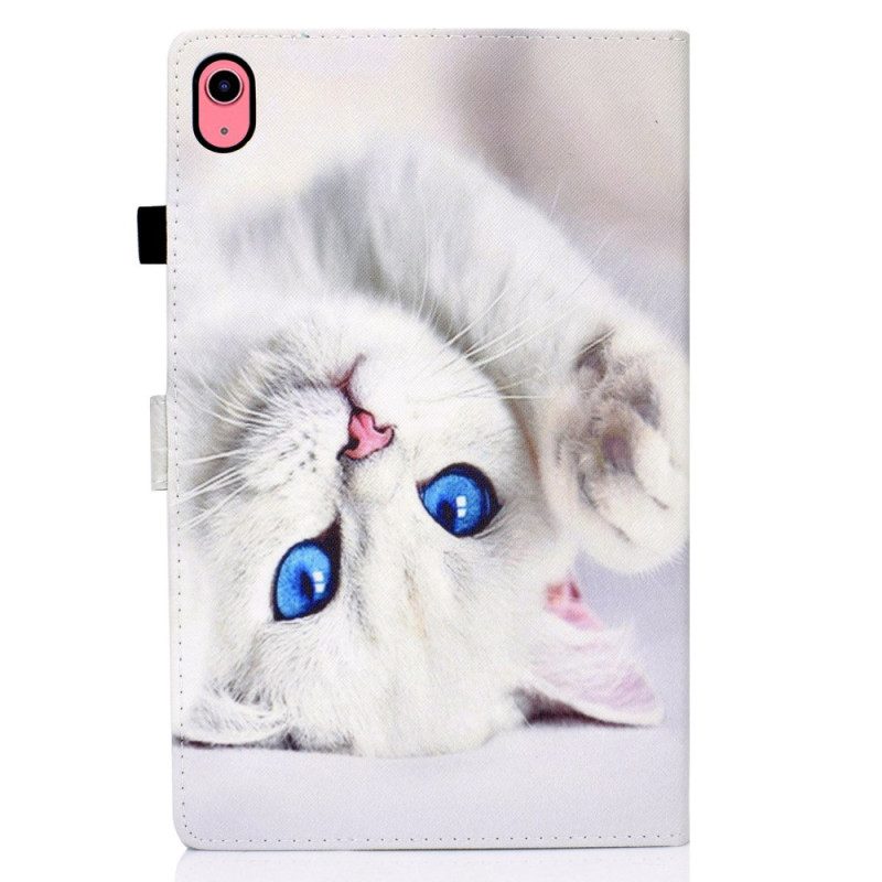 Fodral För iPad (2025) Blåögd Vit Katt