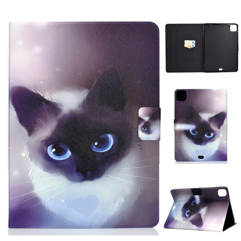 Fodral För iPad Air (2022) (2020) / Pro 11" Blue Eyed Cat