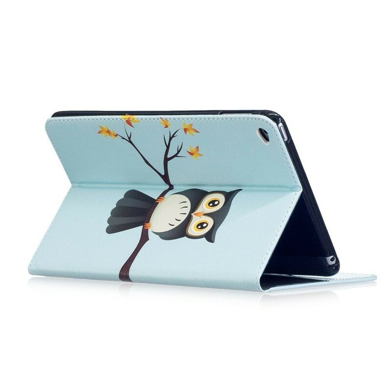 Fodral För iPad Mini 4 Uggla Uppflugen På En Gren