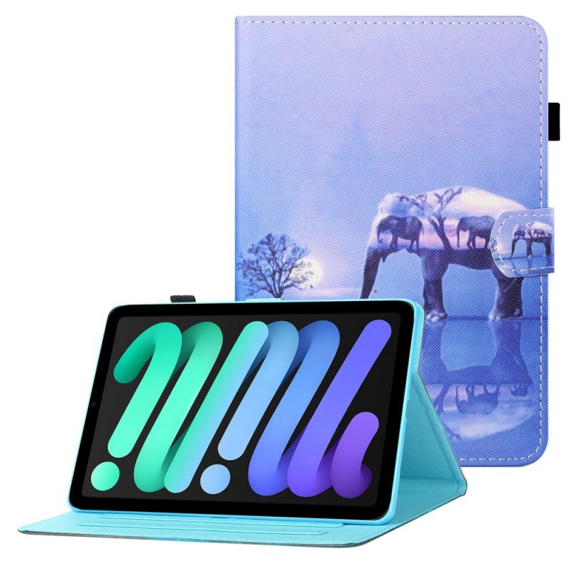 Fodral För iPad Mini 6 (2021) Elefantkonst