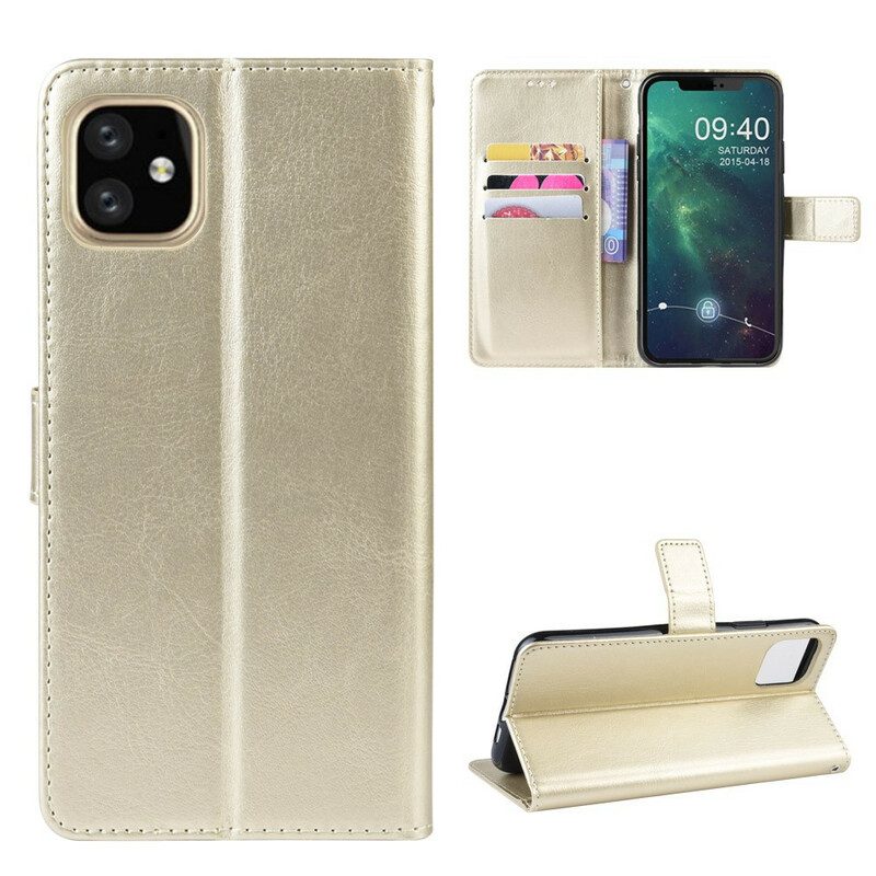 Fodral För iPhone 11 Med Kedjar Lädereffekt Färgrem