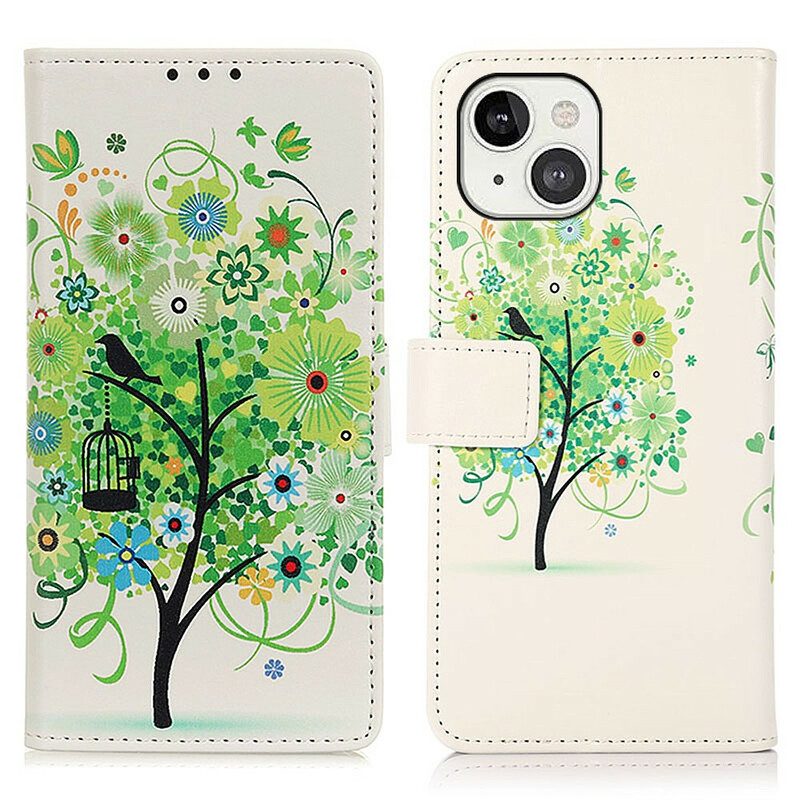 Fodral För iPhone 13 Blommande Träd