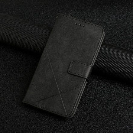 Fodral För iPhone 13 Med Kedjar Geometrisk Strappy Läderstil