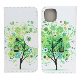 Fodral För iPhone 13 Mini Blommande Träd