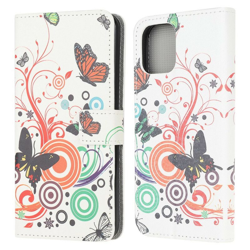 Fodral För iPhone 13 Mini Galna Fjärilar