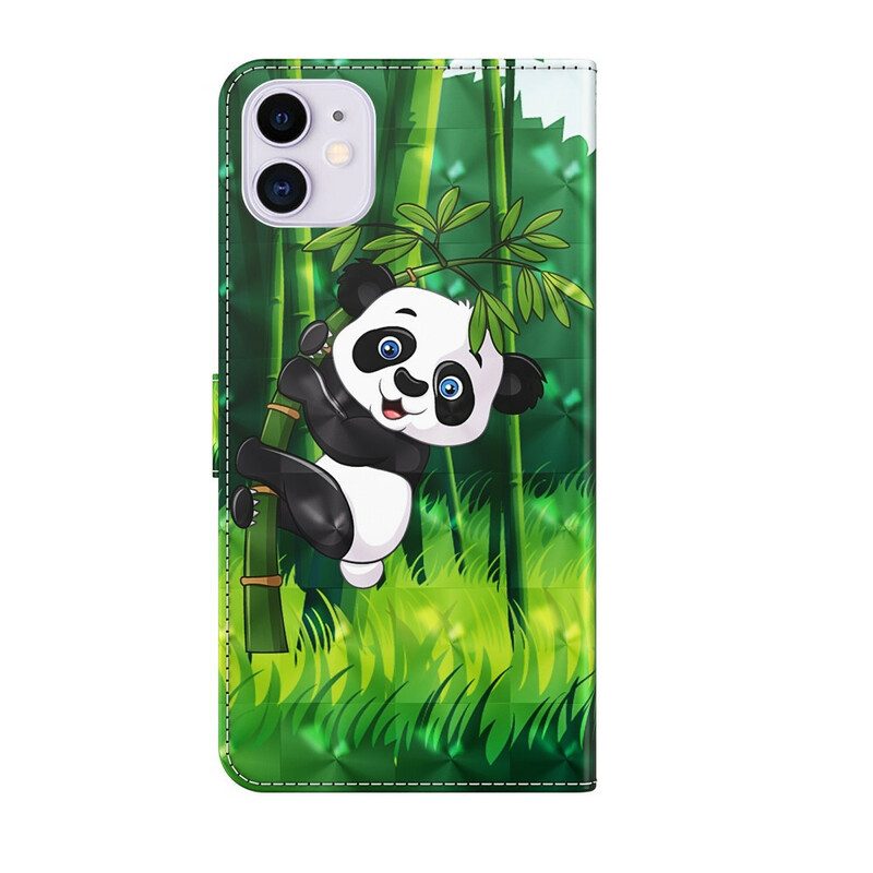 Fodral För iPhone 13 Panda Och Bambu