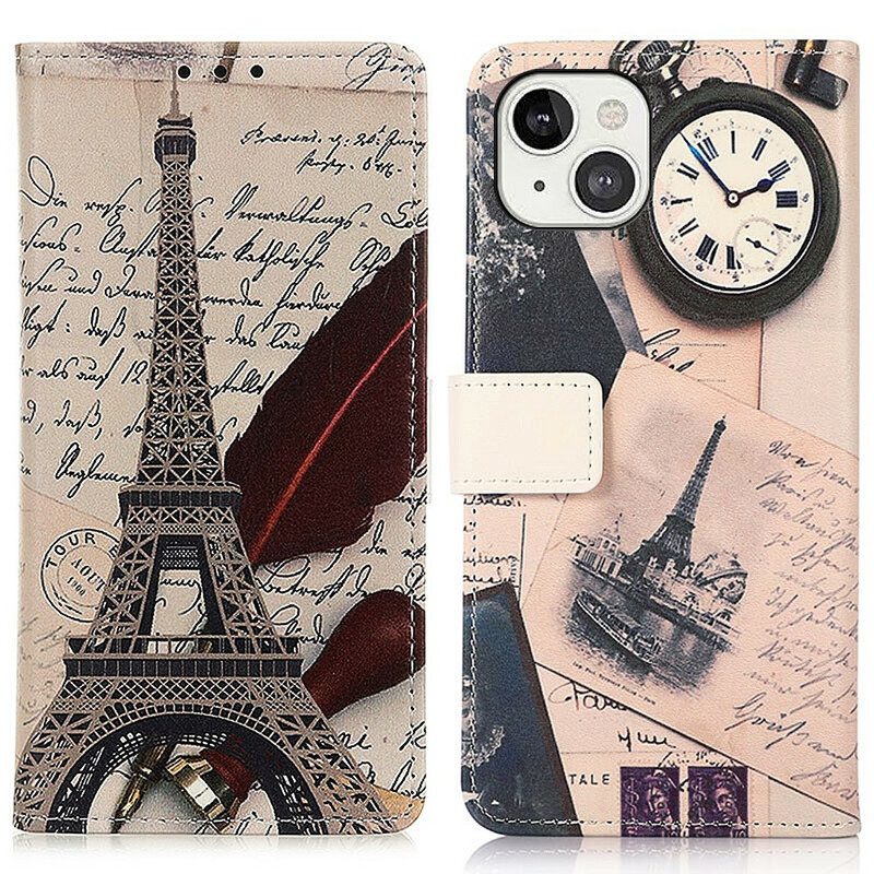 Fodral För iPhone 13 Poetens Eiffeltorn