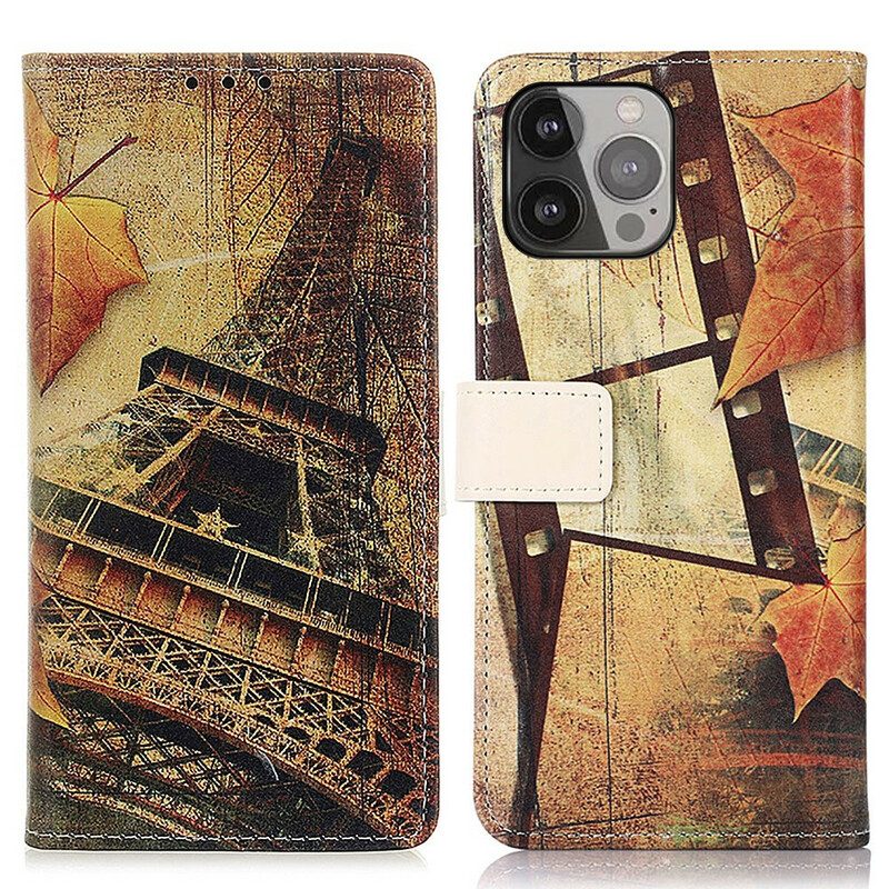 Fodral För iPhone 13 Pro Max Eiffeltornet På Hösten