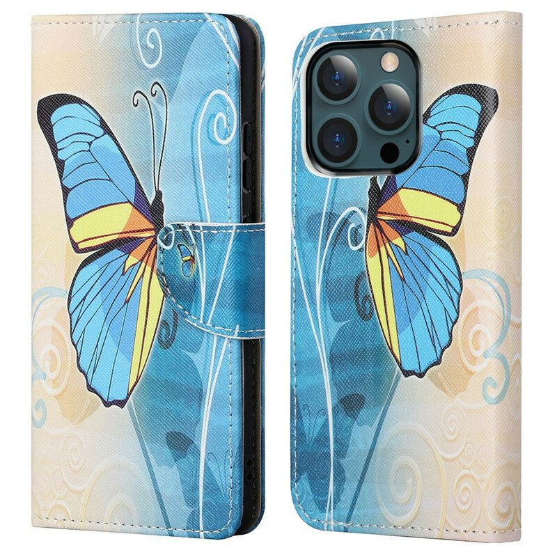 Fodral För iPhone 13 Pro Max Fjärilar
