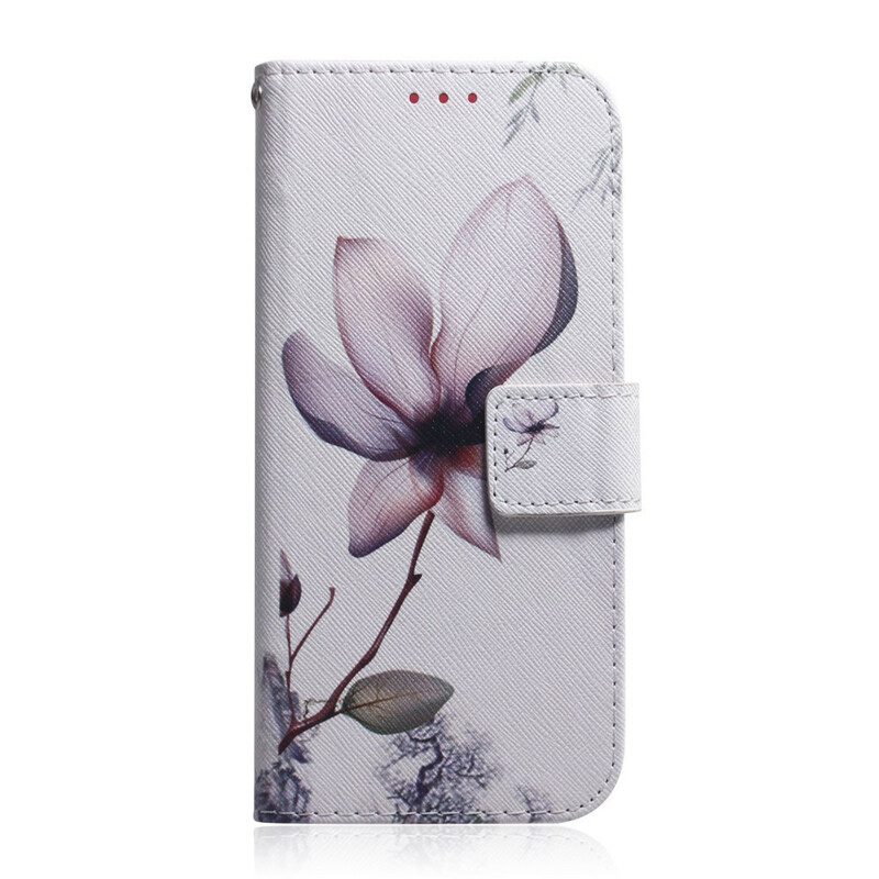 Fodral För iPhone 13 Pro Max Gammal Rosenblomma