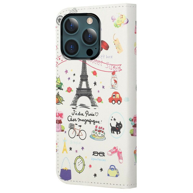 Fodral För iPhone 13 Pro Max Jag Älskar Paris