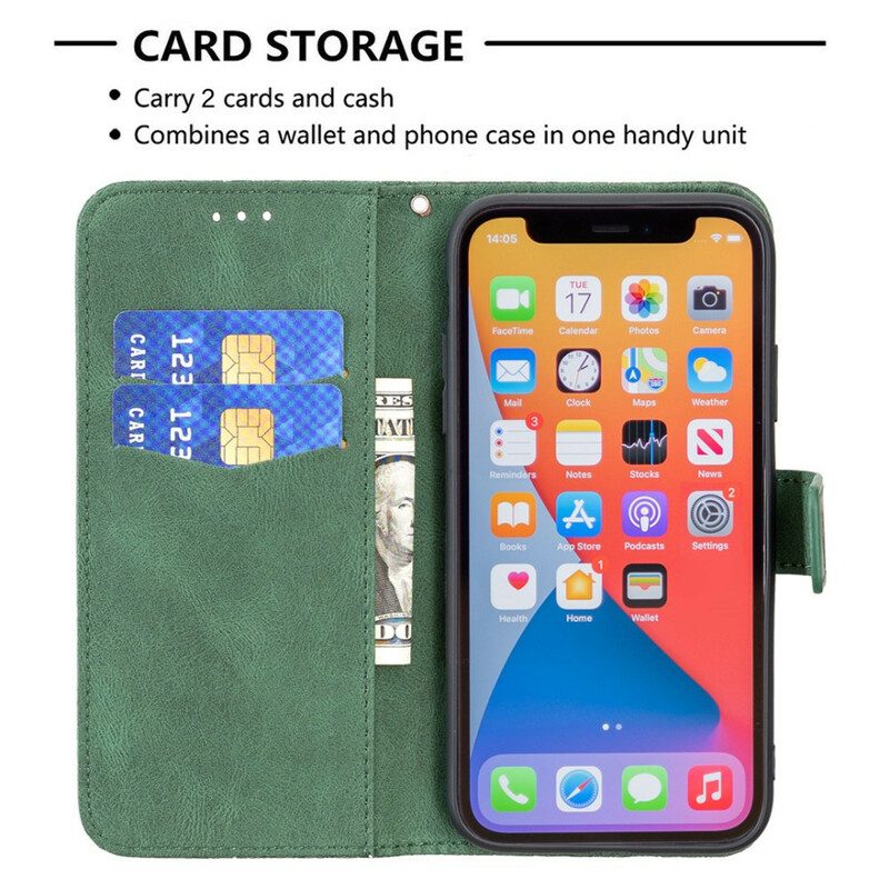 Fodral För iPhone 13 Pro Max Med Kedjar Barock Strappy Butterfly