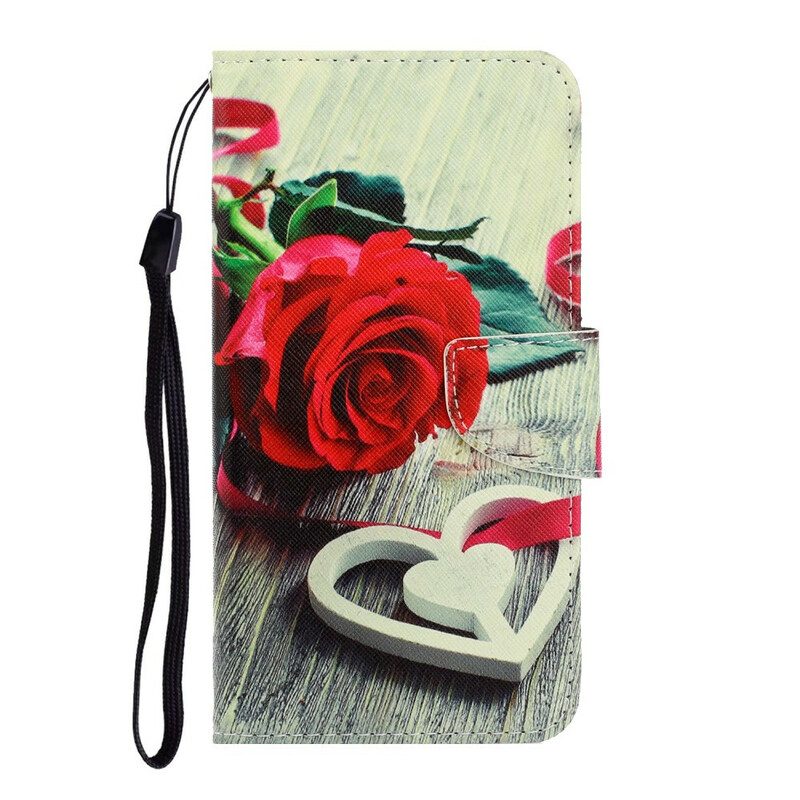 Fodral För iPhone 13 Pro Med Kedjar Romantic Strappy Rose