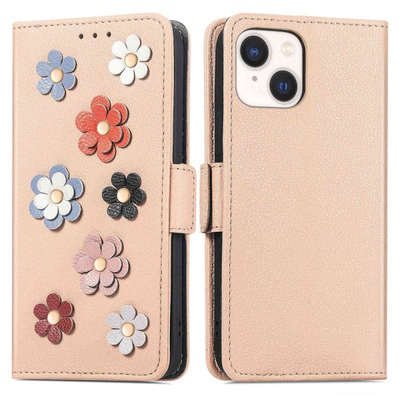 Fodral För iPhone 14 Dekorativa Blommor