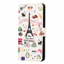 Fodral För iPhone 14 Jag Älskar Paris