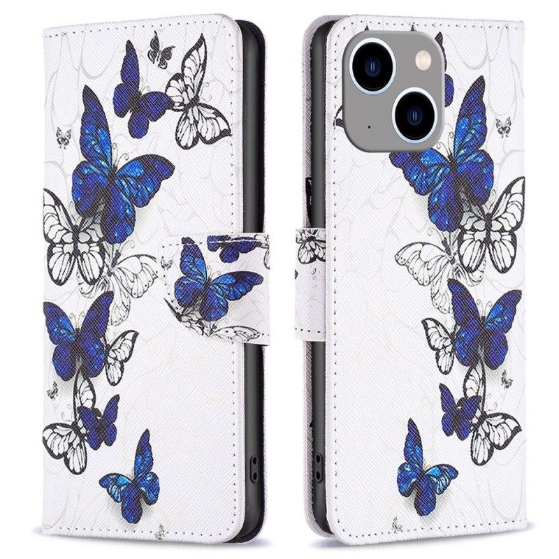 Fodral För iPhone 14 Plus Världens Fjärilar
