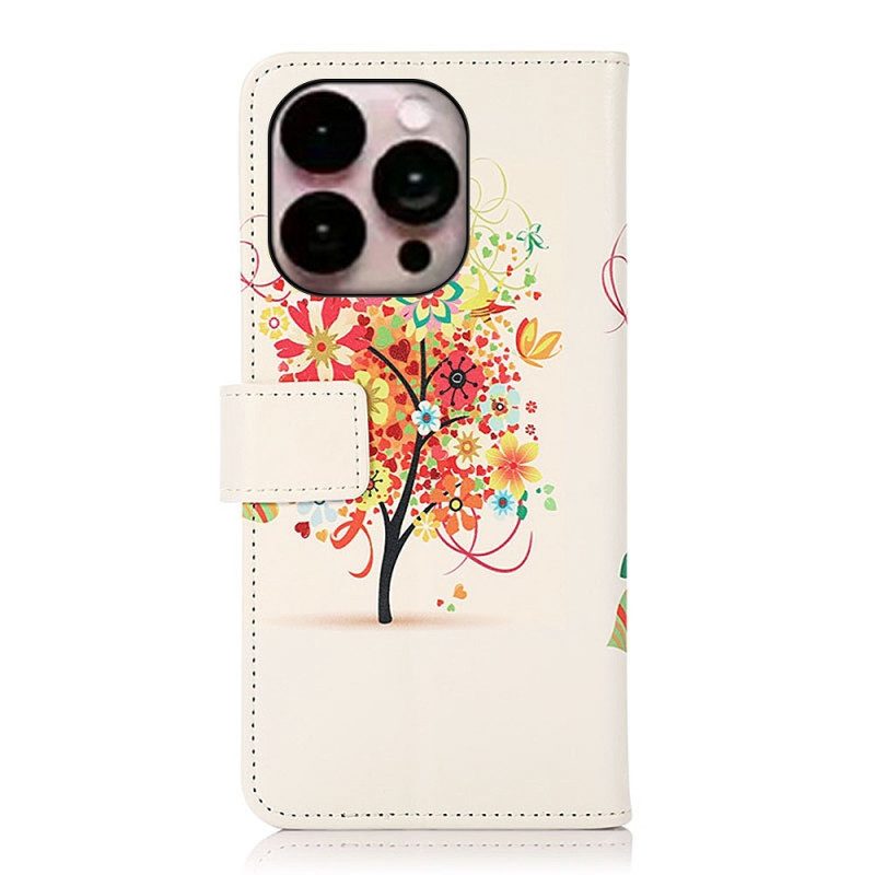 Fodral För iPhone 14 Pro Max Blommande Träd