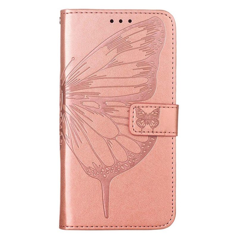 Fodral För iPhone 14 Pro Max Med Kedjar Barock Strappy Butterfly