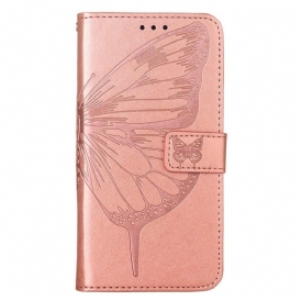 Fodral För iPhone 14 Pro Max Med Kedjar Barock Strappy Butterfly