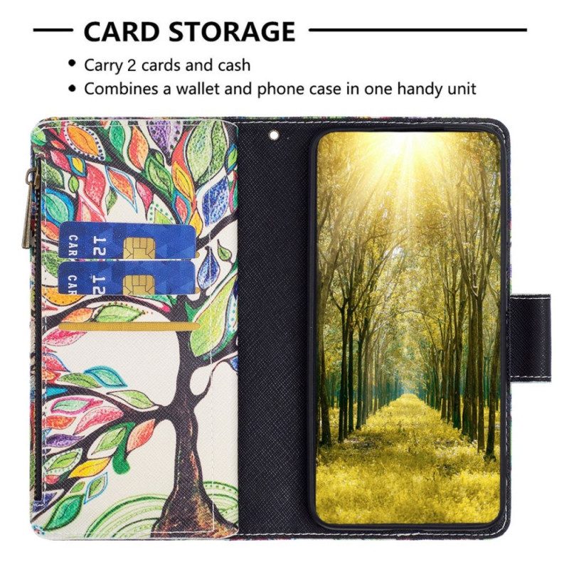 Fodral För iPhone 14 Pro Plånboksfodral Trädplånbok