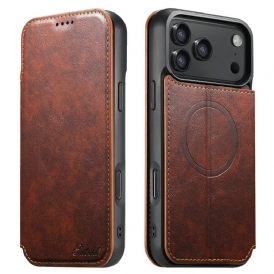 Fodral För iPhone 17 Pro Magsafe-kompatibel Lädereffekt