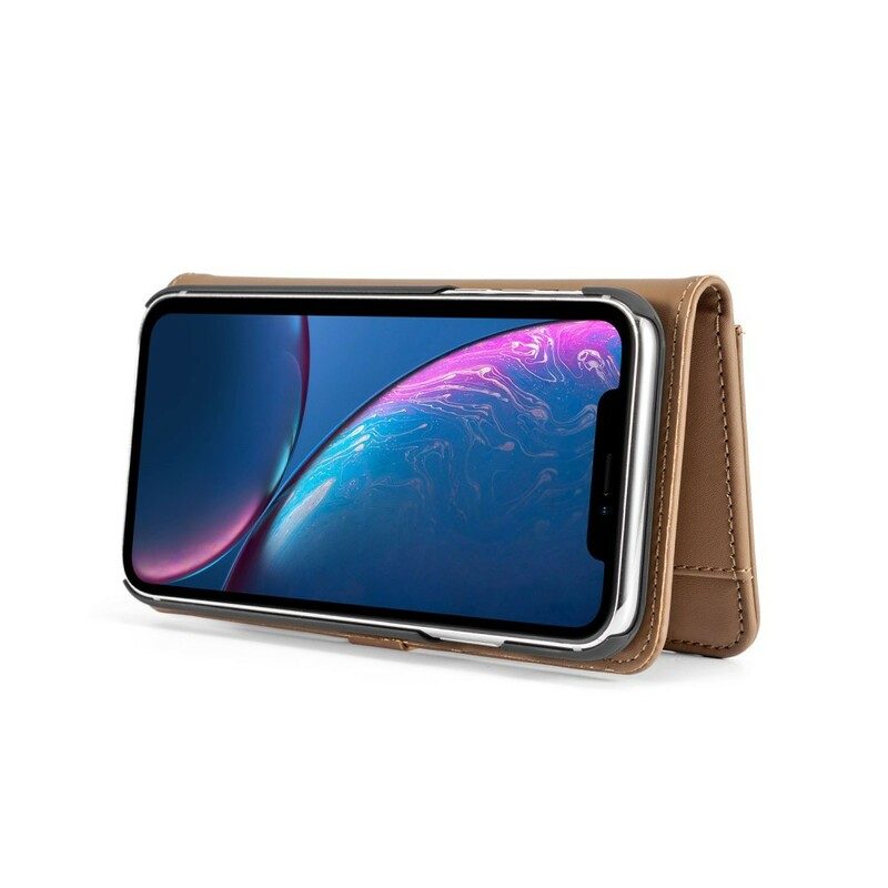 Fodral För iPhone XR Dg. Ming Avtagbar Smooth Lädereffekt