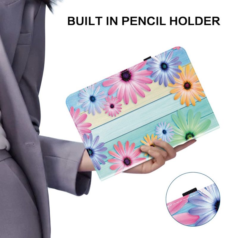 Fodral iPad (2025) Färgglada Solrosor