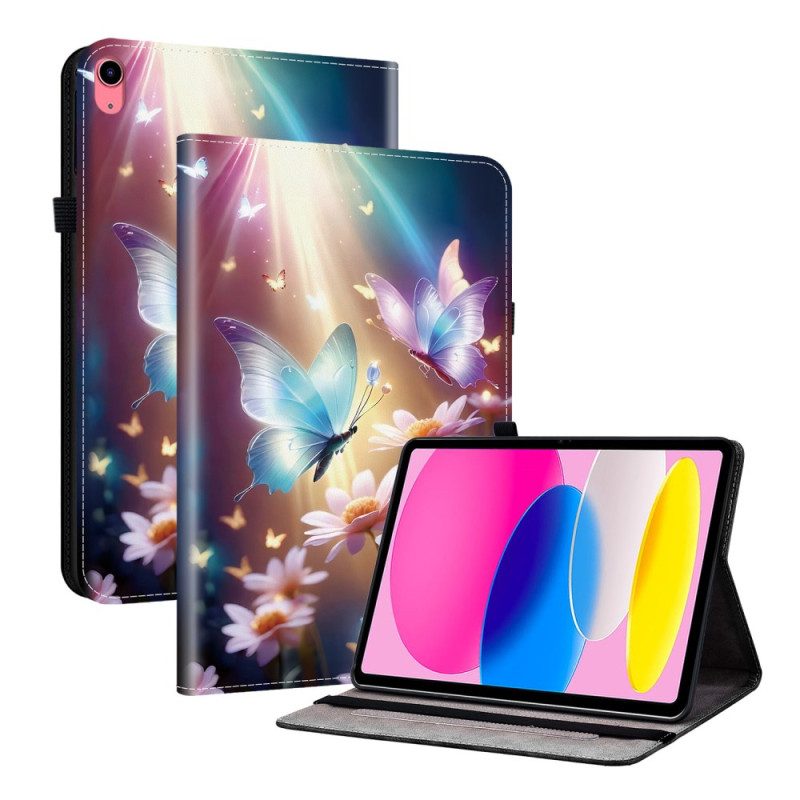 Fodral iPad (2025) Fjärilar I Ljuset
