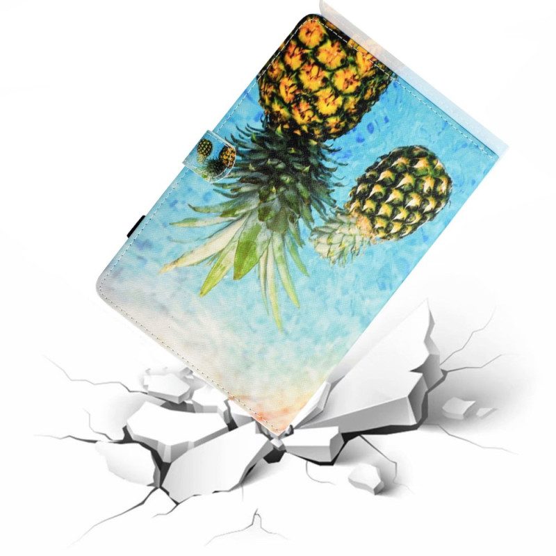 Fodral iPad (2025) Grafisk Ananas