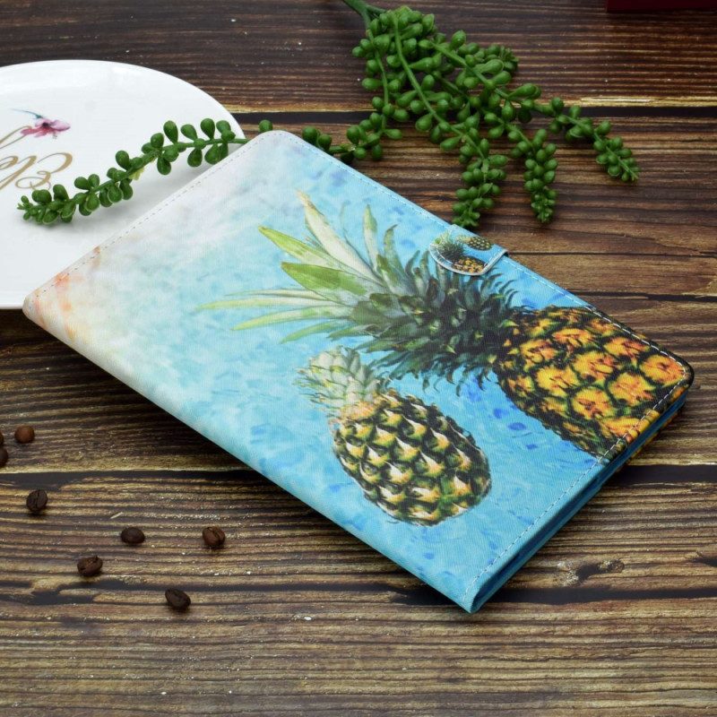 Fodral iPad (2025) Grafisk Ananas