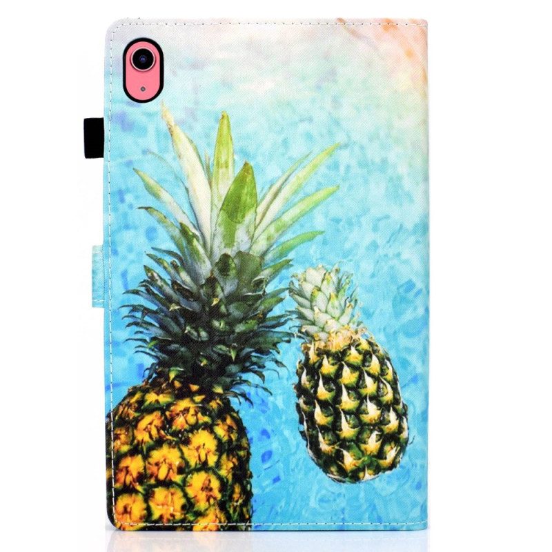 Fodral iPad (2025) Grafisk Ananas