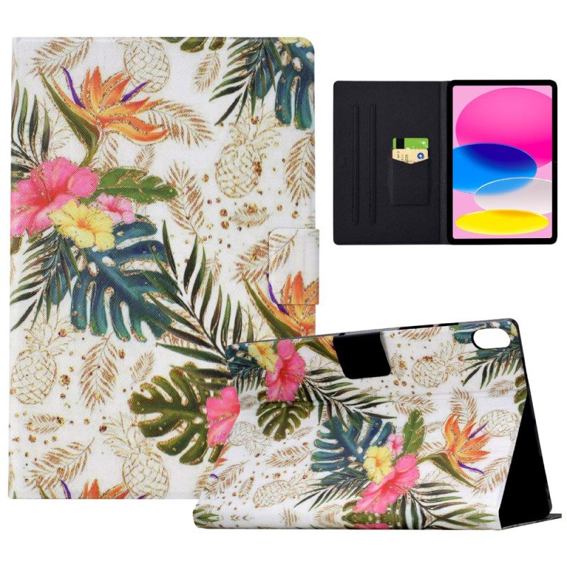 Fodral iPad (2025) Gyllene Ananas